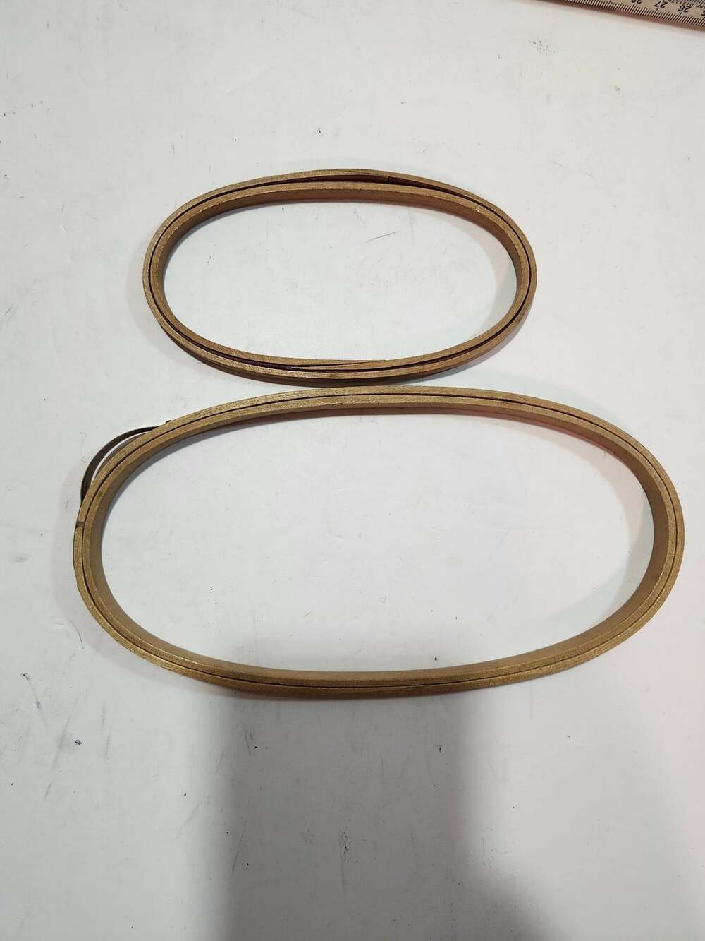 Wooden Oval Embroidery Hoop Set Of 2 Crafting Tools